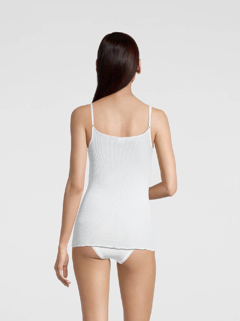 Oscalito Filoscozia Top Scollo V Con Bordi In Raso 16130