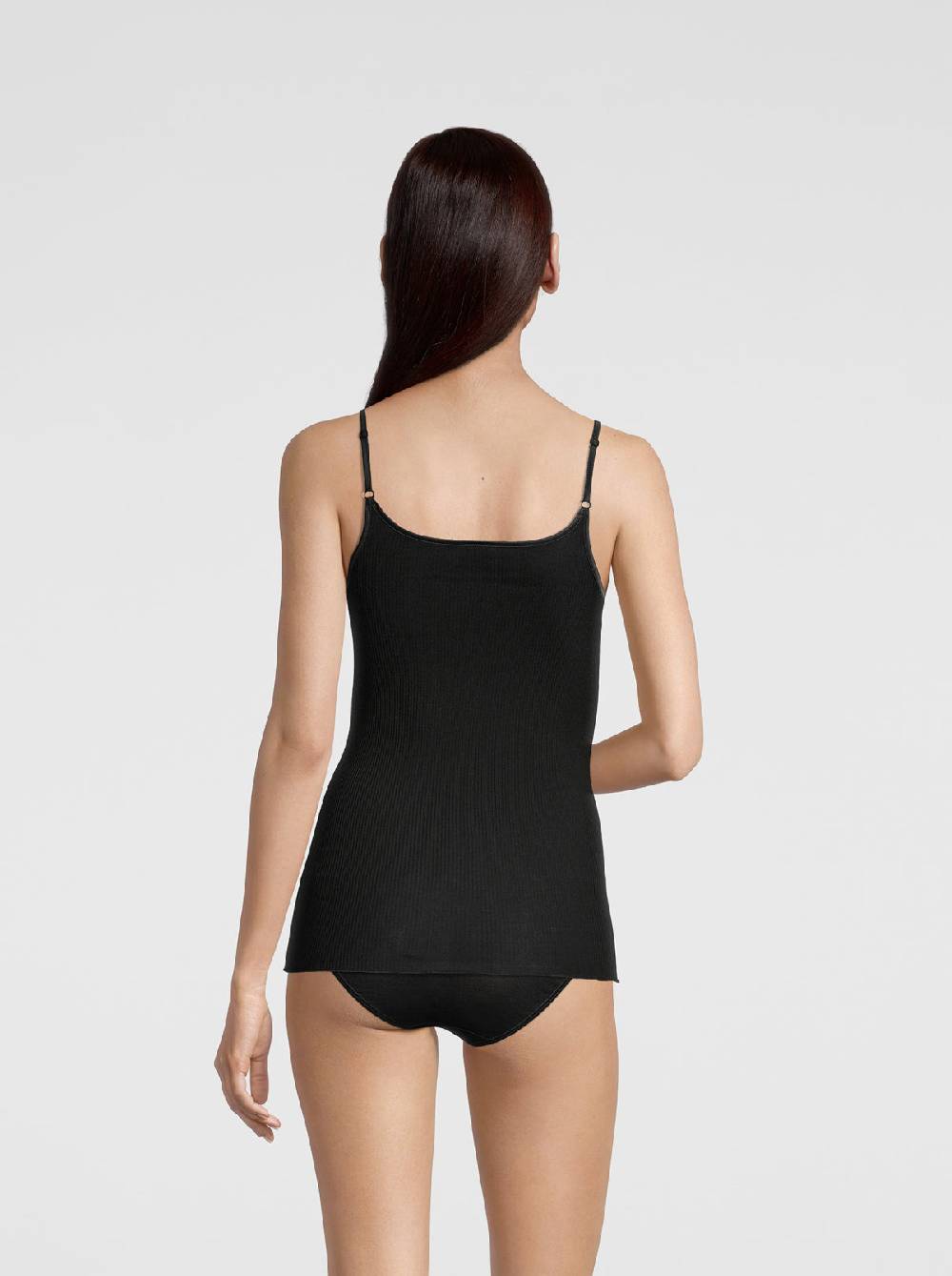 Oscalito Filoscozia Top Scollo V Con Bordi In Raso 16130