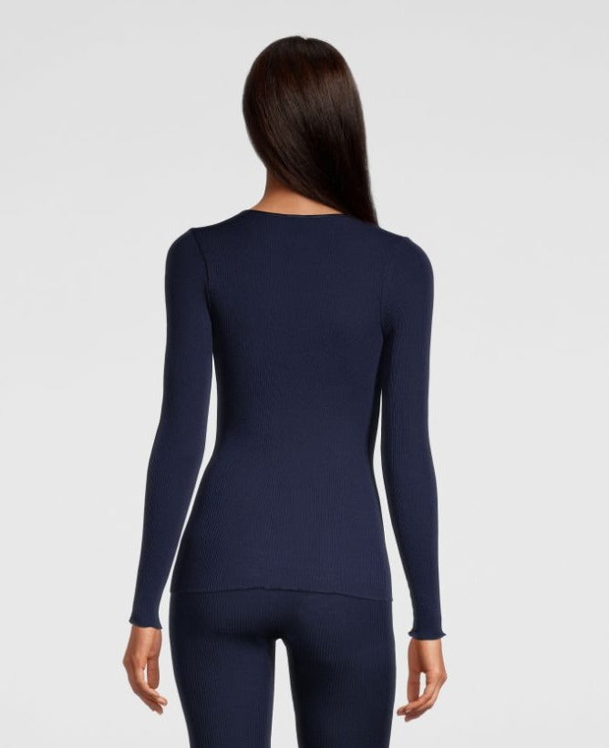 Oscalito Maglia A Maniche Lunghe Con Scollo A V In Raso Di Lana E Seta 4248