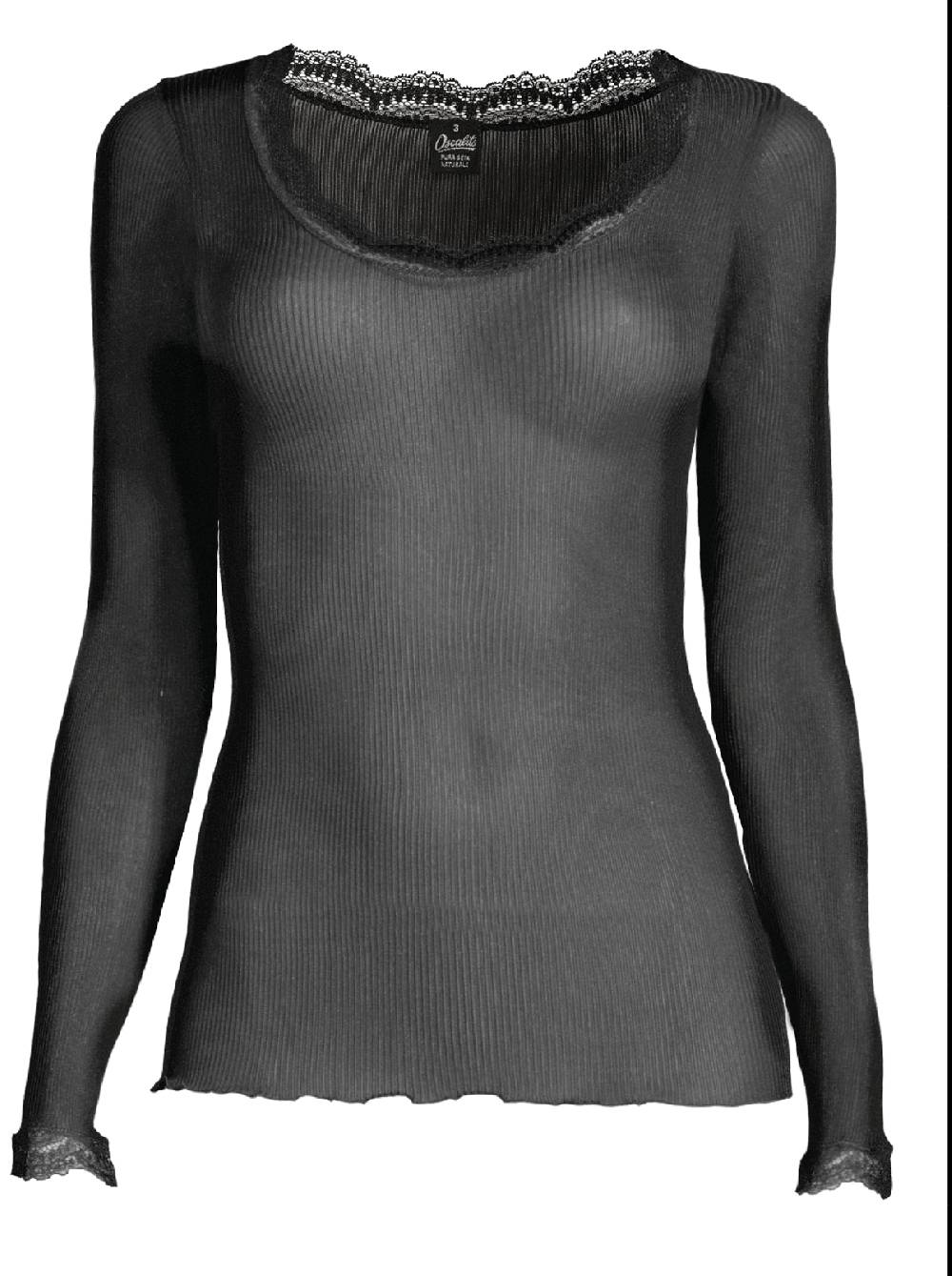 Oscalito Maglia A Maniche Lunghe Dentelle De Calais® In Seta 9476