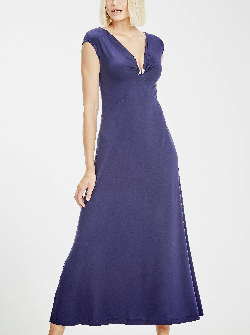 Oscalito Maxi Abito Scollo A V Senza Maniche In Micromodal 1383