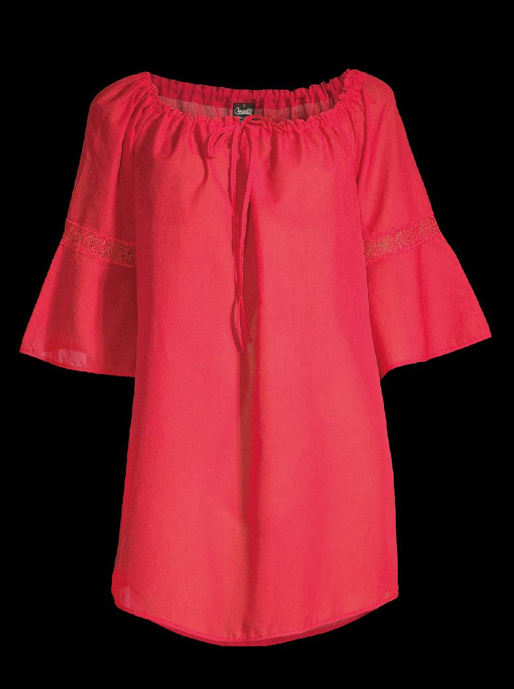 Oscalito Mini Abito Maniche Lunghe In Voile Cotone 6566