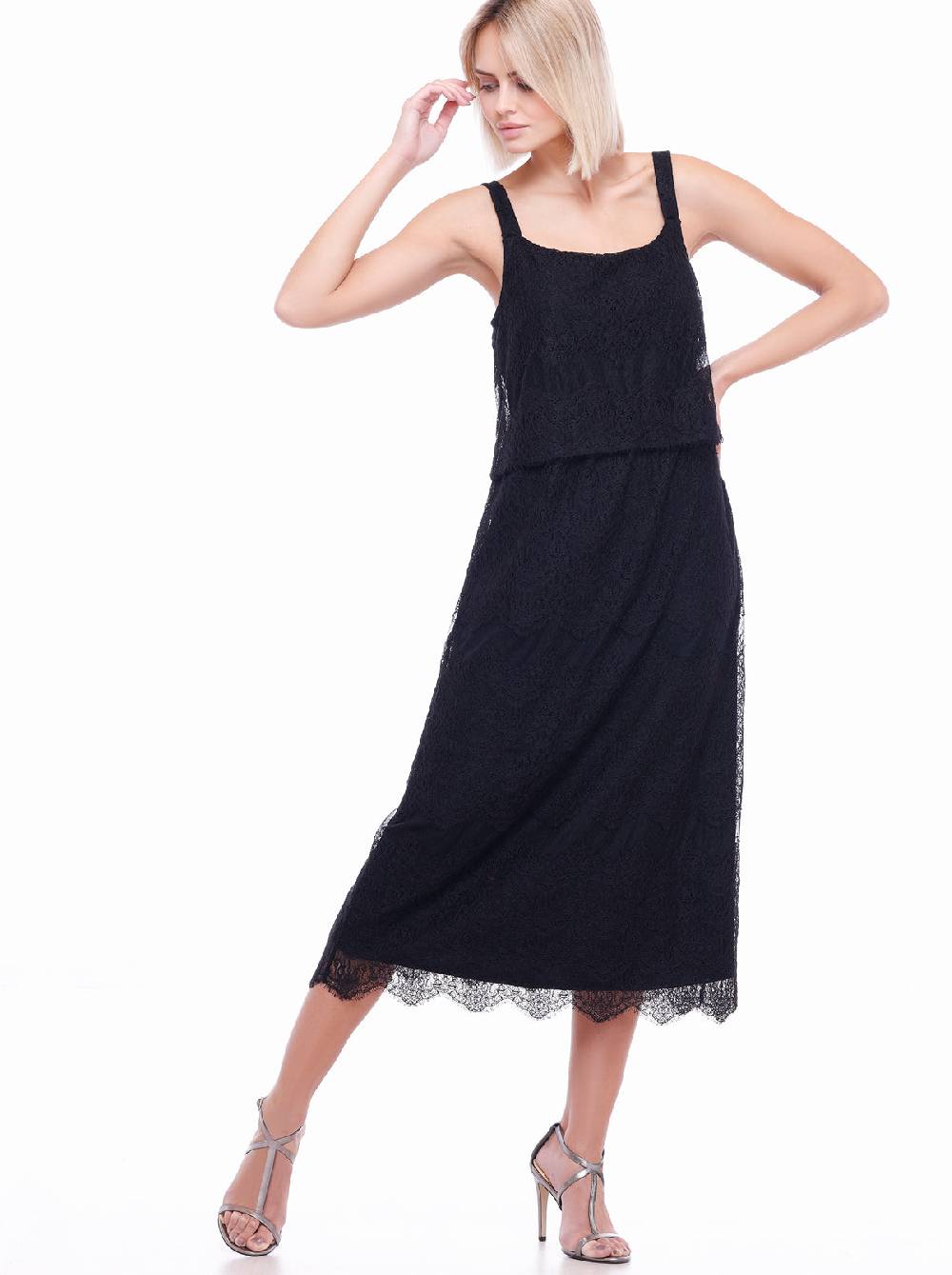 Oscalito Abito Lungo In Pizzo 5991