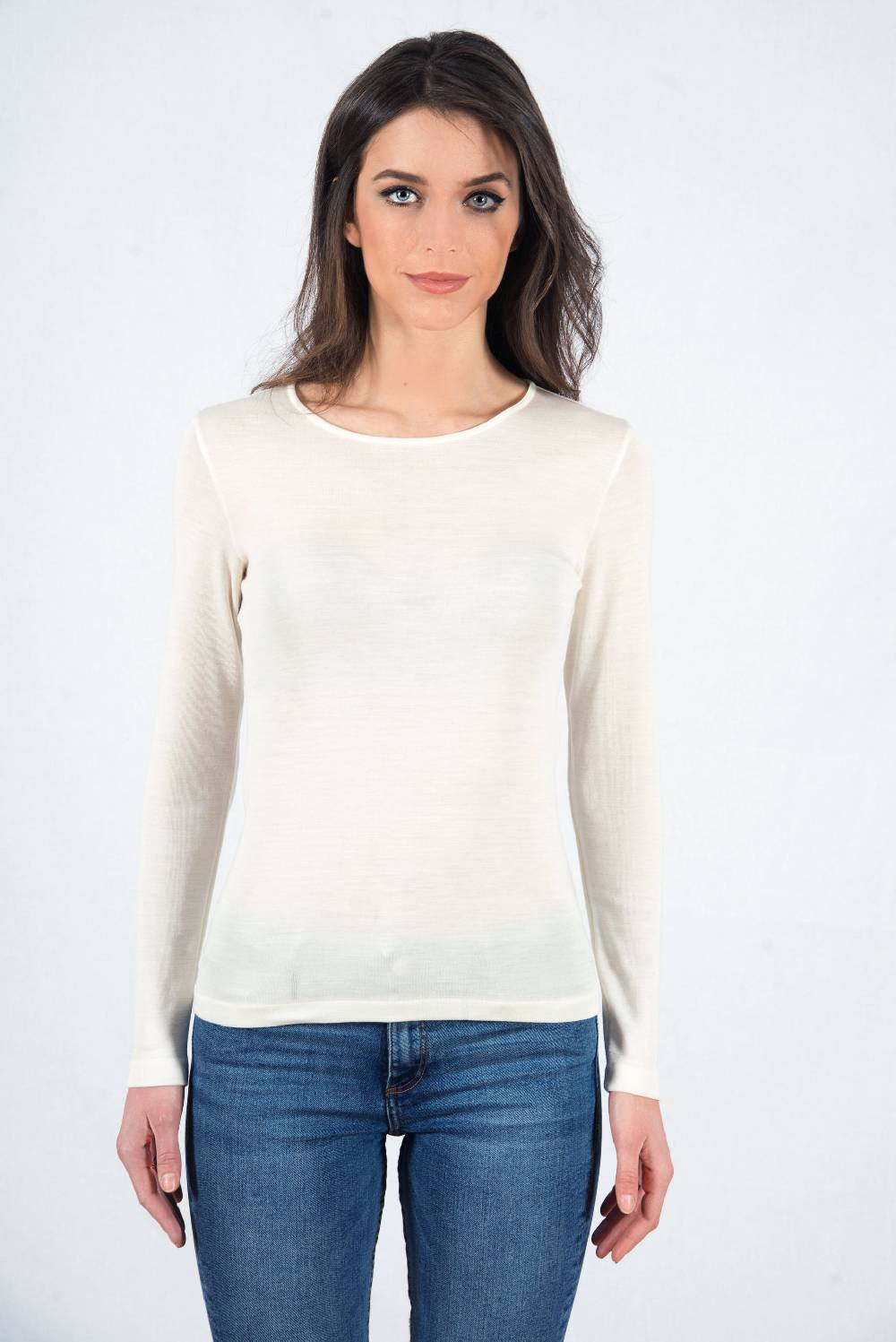 Oscalito Camicia A Maniche Lunghe Lana E Seta 3476