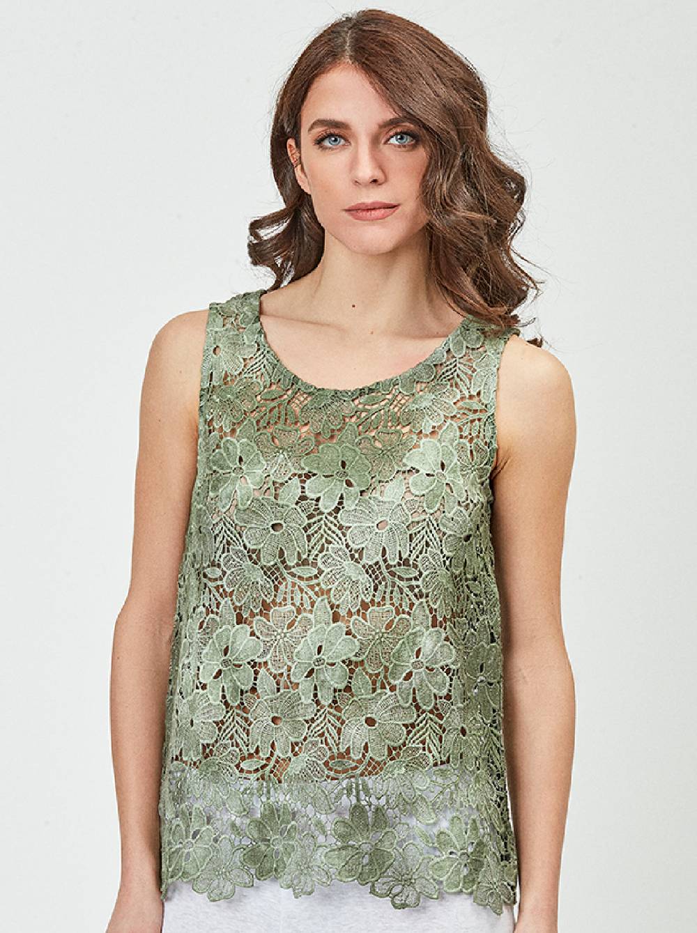 Oscalito Canotta Allover Macramè 5750