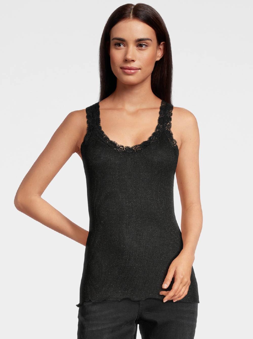 Oscalito Canotta in Lurex con Leavers 3410X