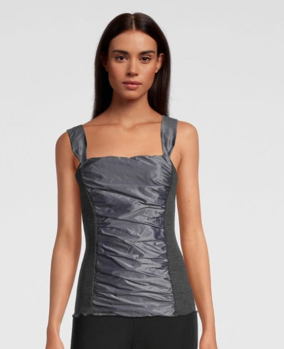 Oscalito Canotta in taffetà origami 6684
