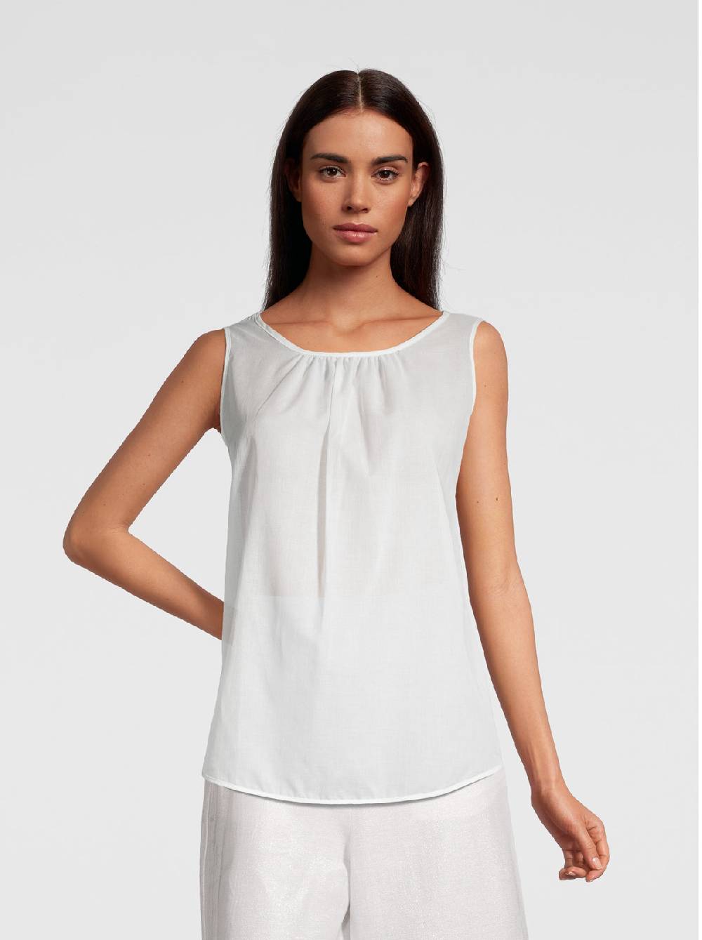 Oscalito Canotta In Voile Di Cotone 6560