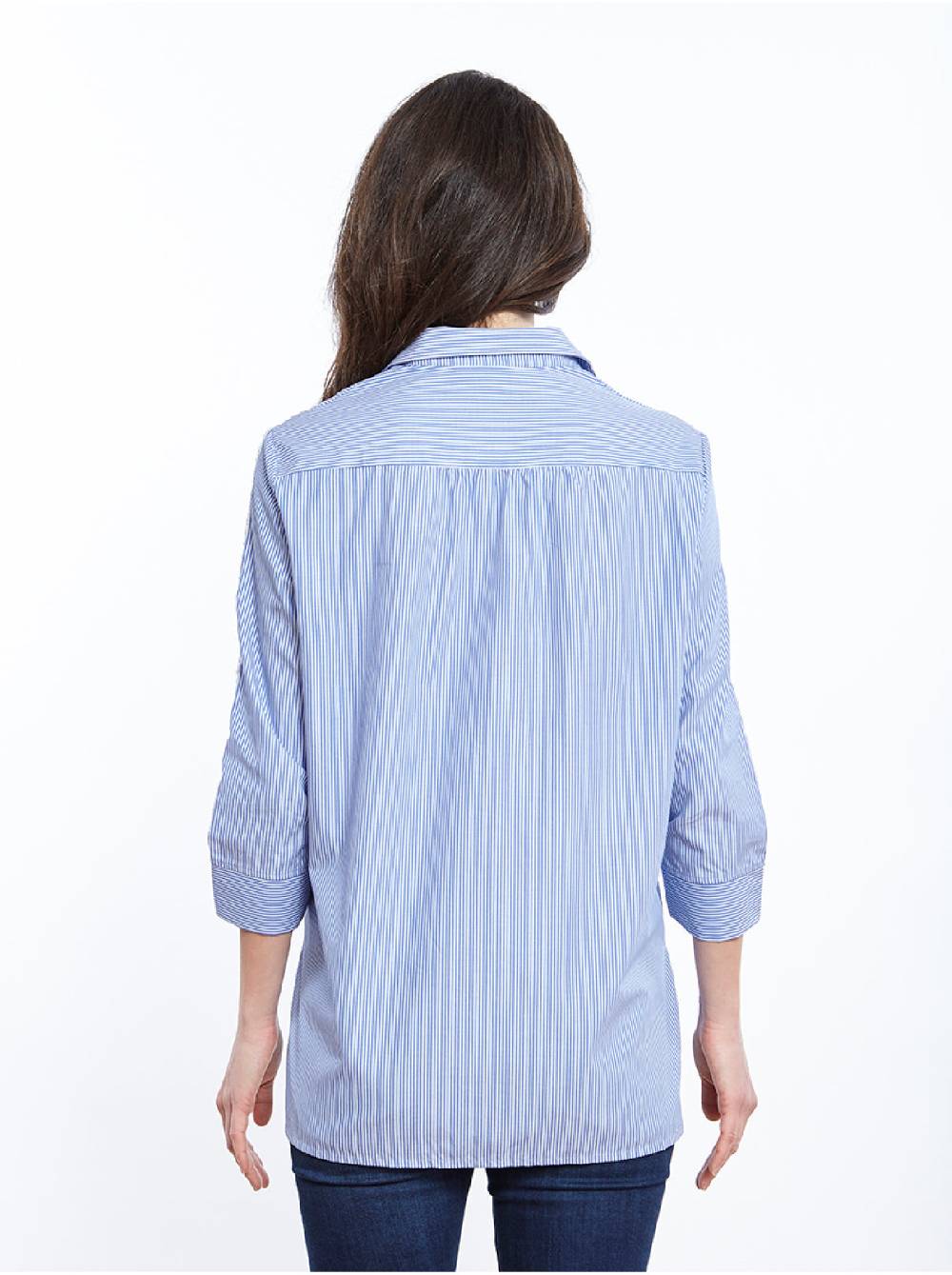 Oscalito Chemisier Tre Quarti In Cotone 4906