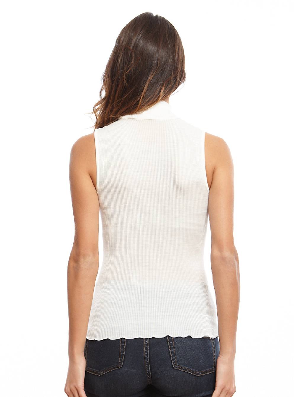 Oscalito Dolcevita Senza Maniche Lana E Seta 3427