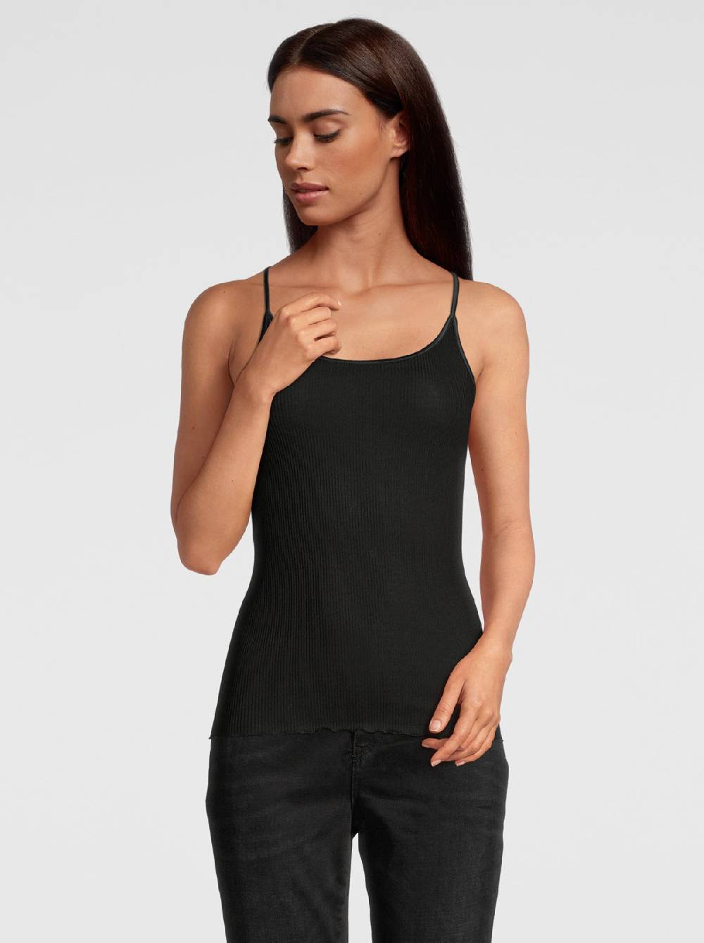 Oscalito Filoscozia® Top Con Bordo In Raso 3109