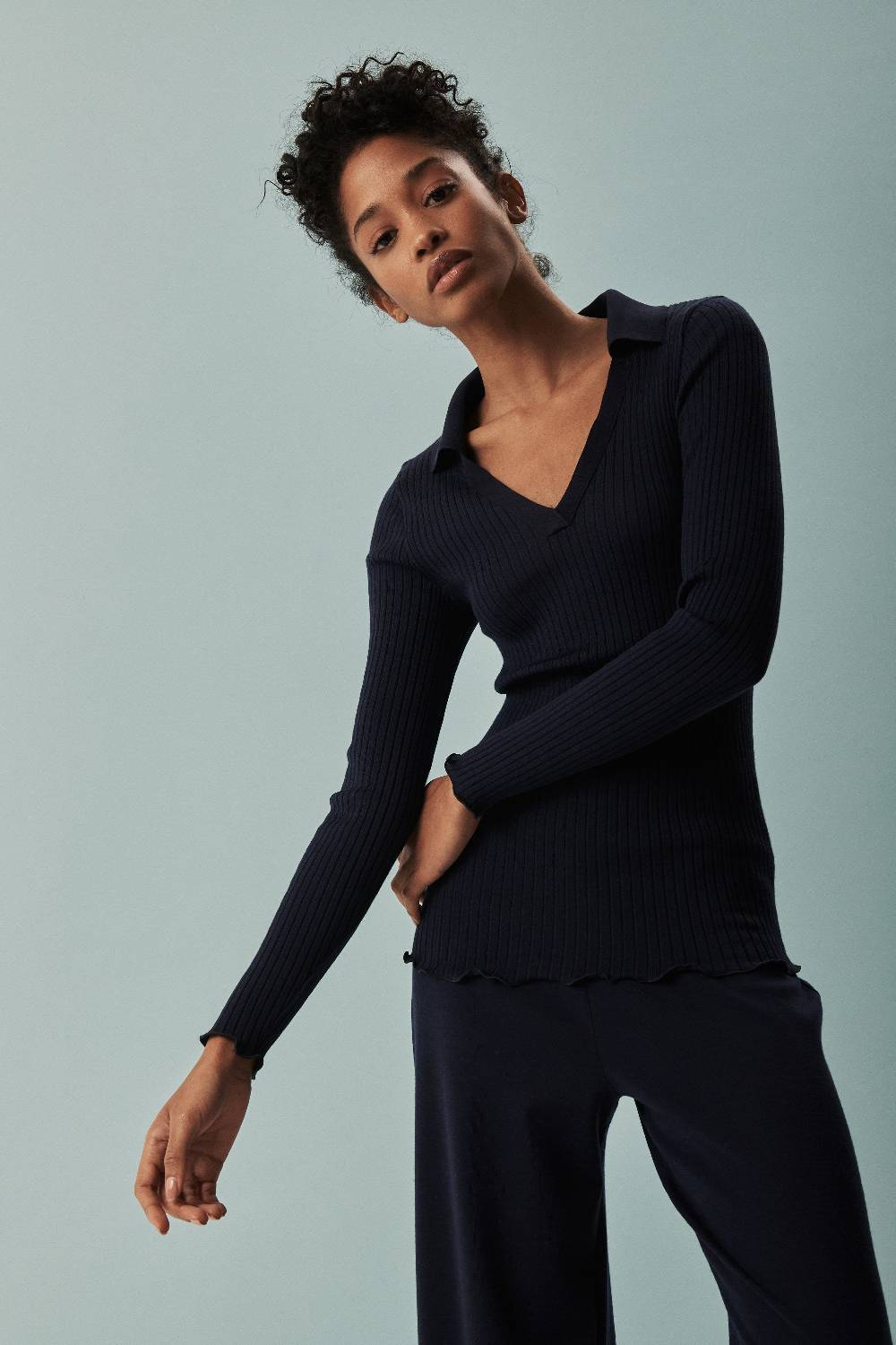 Oscalito Longsleeves Polo Woman Wooland Seta 6890