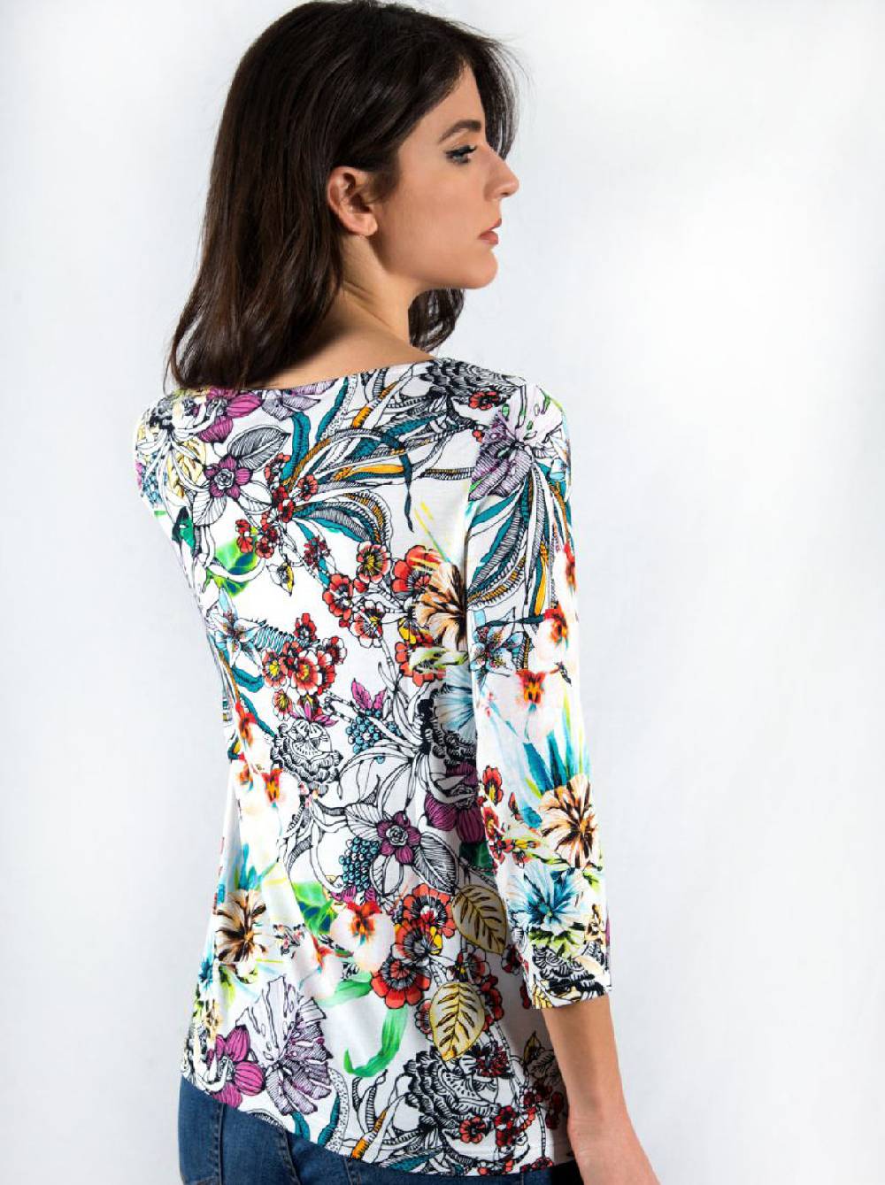 Oscalito Maglia Maniche Lunghe Fantasia Modal 1324