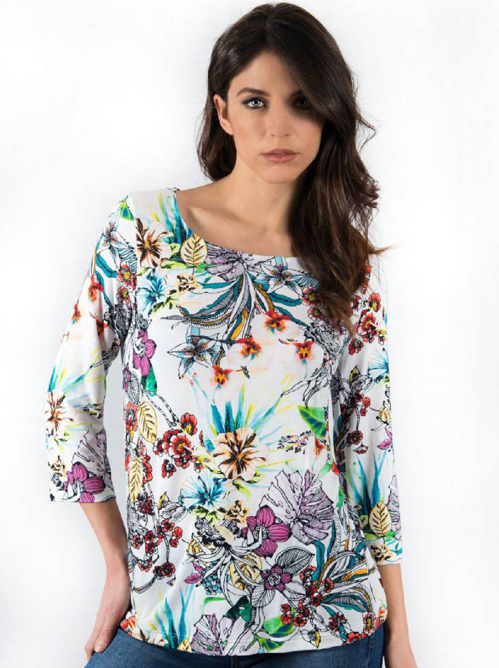 Oscalito Maglia maniche lunghe fantasia Modal 1324