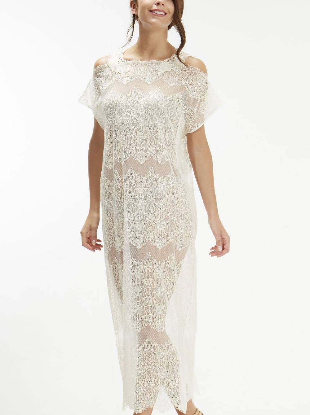 Oscalito Maxi abito lungo in pizzo 5989