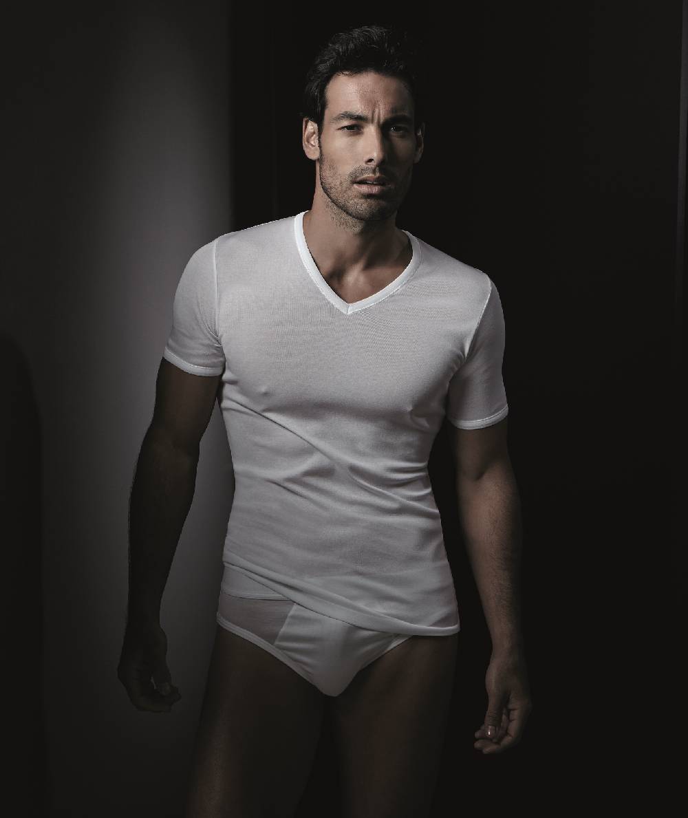 Oscalito T-shirt In Cotone Con Scollo A V 742