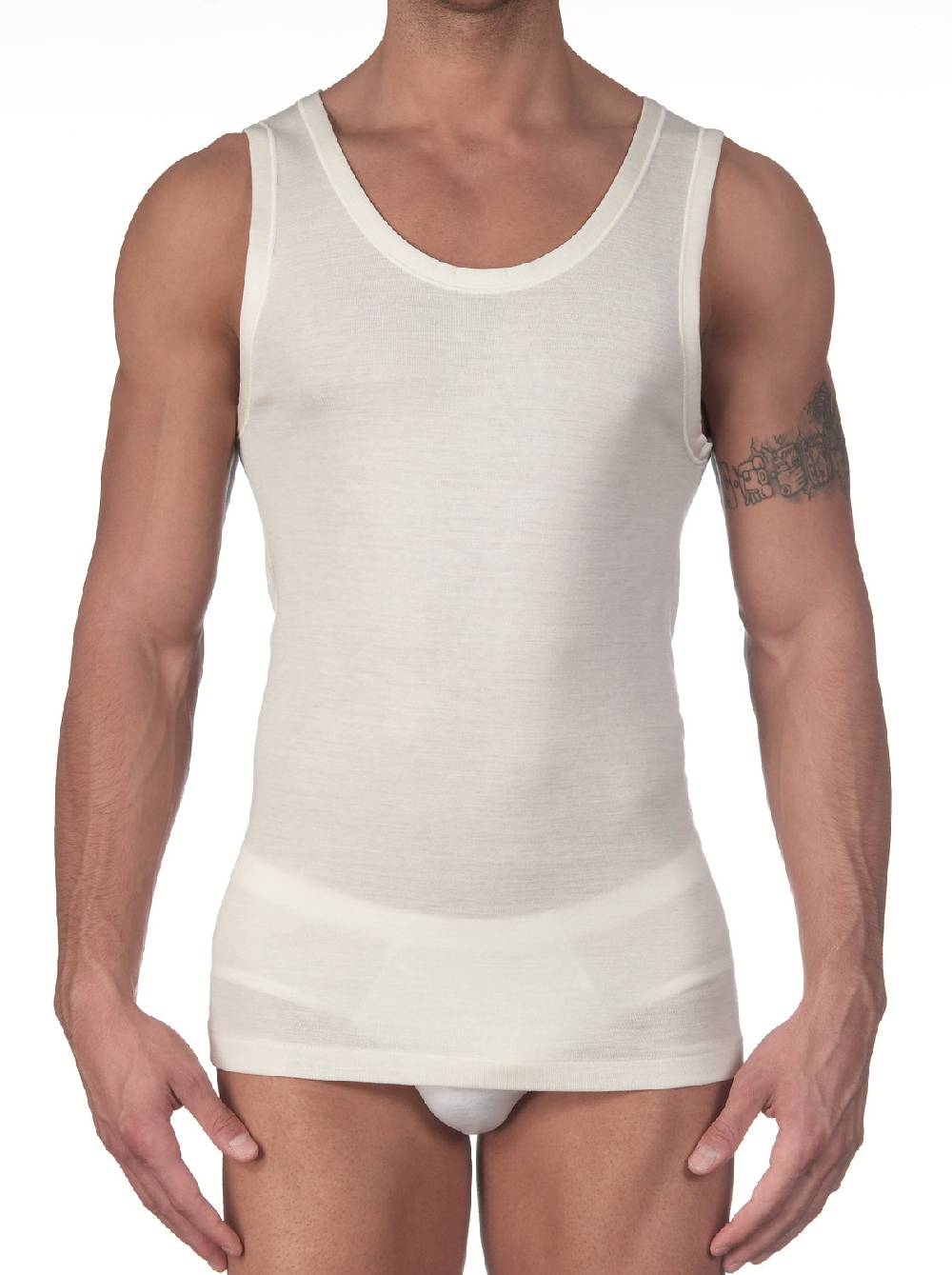 Oscalito Top canotta in lana e seta 616