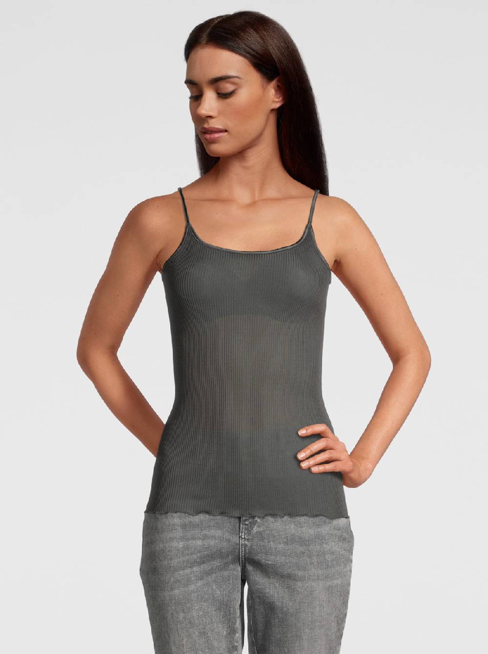 Oscalito Top In Pura Seta Organza 9450