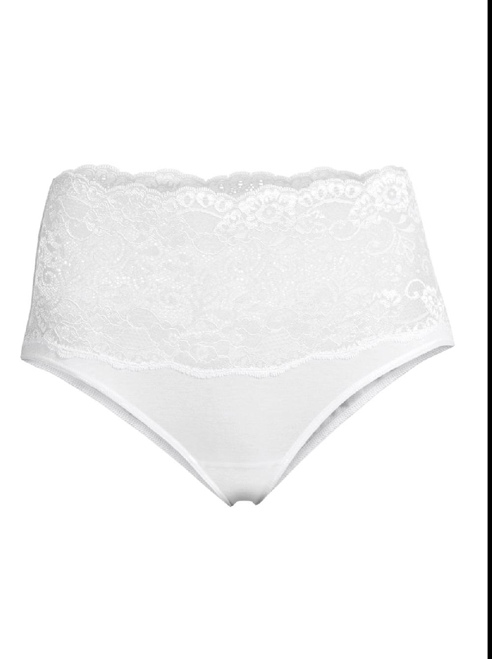 Oscalito Slip a vita alta in Cotone con Pizzo Leavers 4153