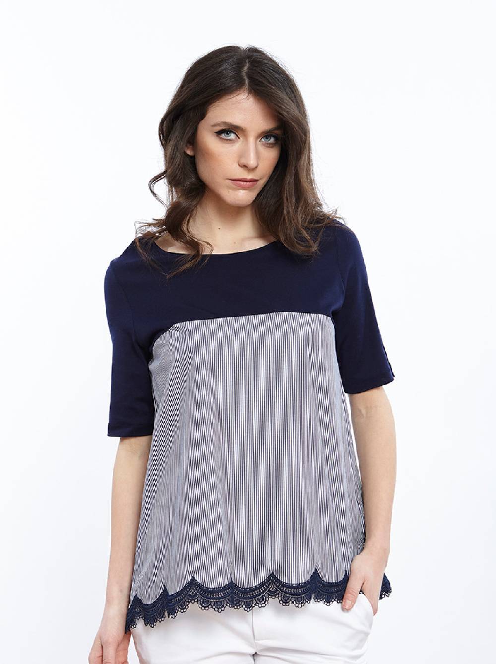 Oscalito T-shirt filoscozia e tessuto camiceria 4902