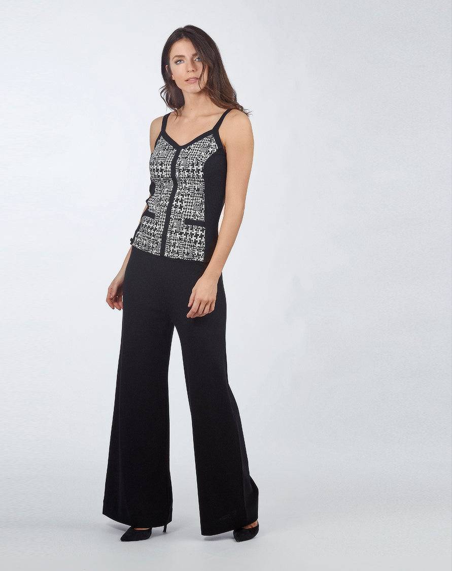 Oscalito Tessuto Jacquard Senza Maniche Lana&seta 5630