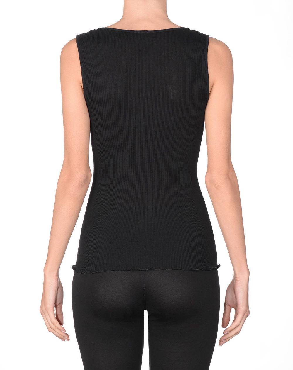 Oscalito Top In Lana E Seta Con Collo Ricamato 8290