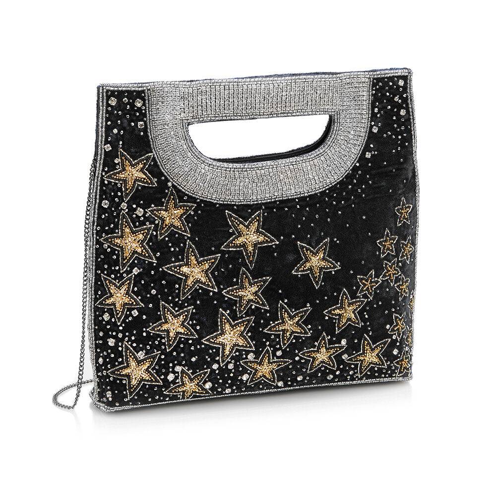 Ottaviani Borsa gioiello in velluto con perline cristall