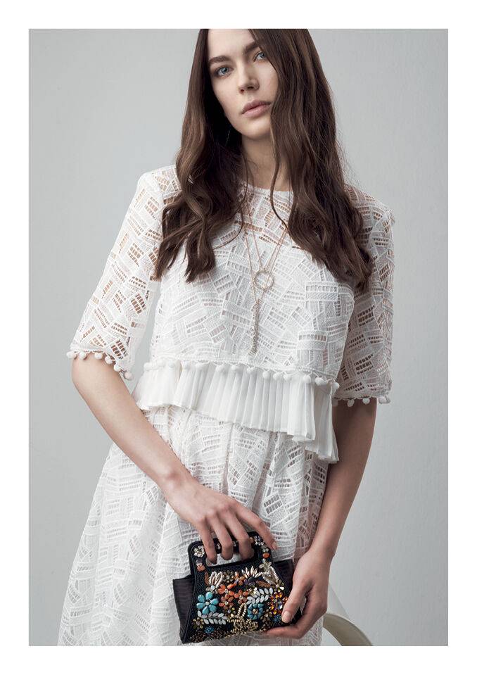 Ottaviani Borsa Gioiello Ricami,cristalli,perline Strass