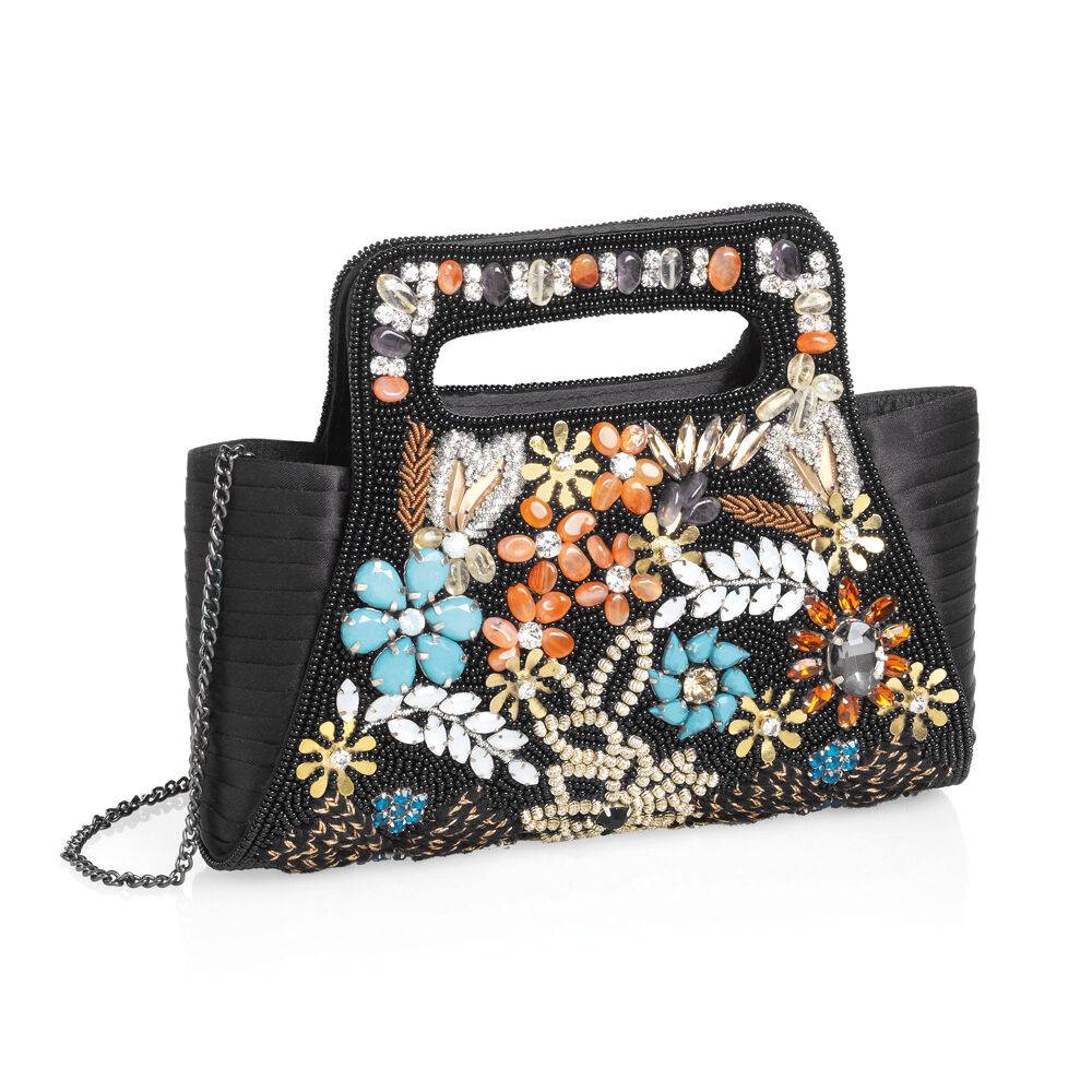 Ottaviani Borsa gioiello ricami,cristalli,perline strass