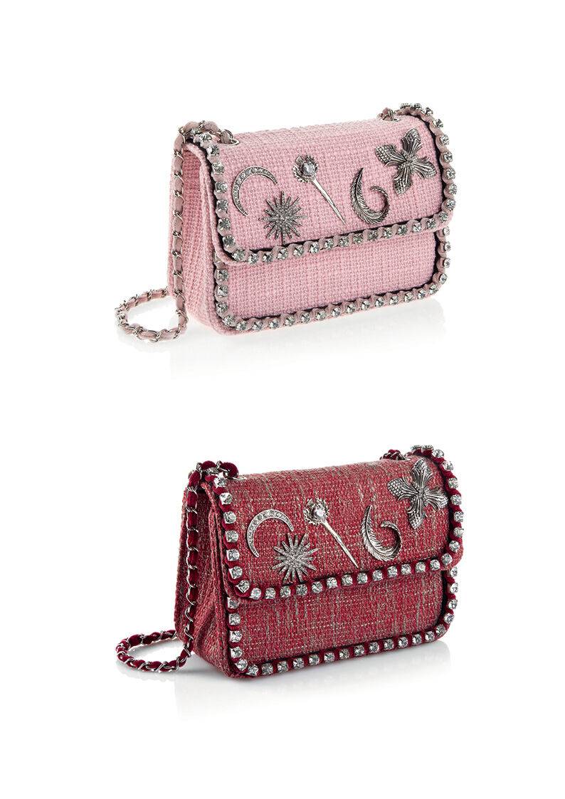 Ottaviani Borsa Gioiello Tessuto Con Cristalli E Strass