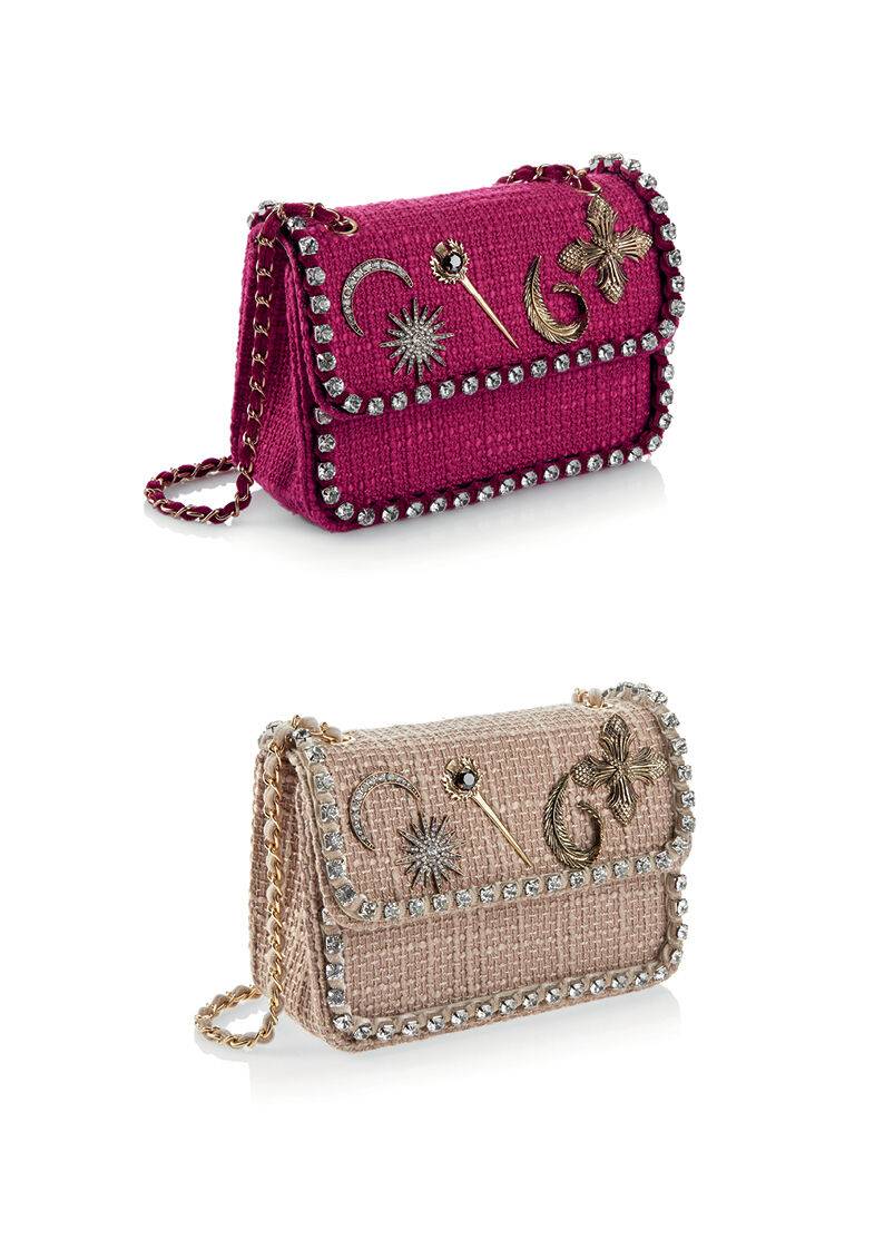 Ottaviani Borsa Gioiello Tessuto Con Cristalli E Strass