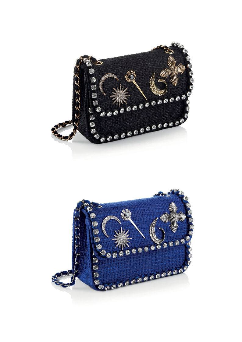 Ottaviani Borsa Gioiello Tessuto Con Cristalli E Strass