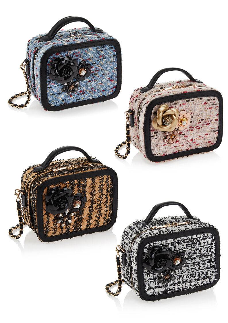 Ottaviani Borsa Gioiello Tessuto Con Smalti,p.bj E Stras