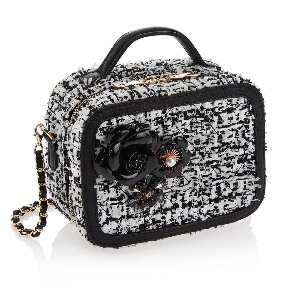 Ottaviani Borsa gioiello tessuto con smalti,p.bj e stras