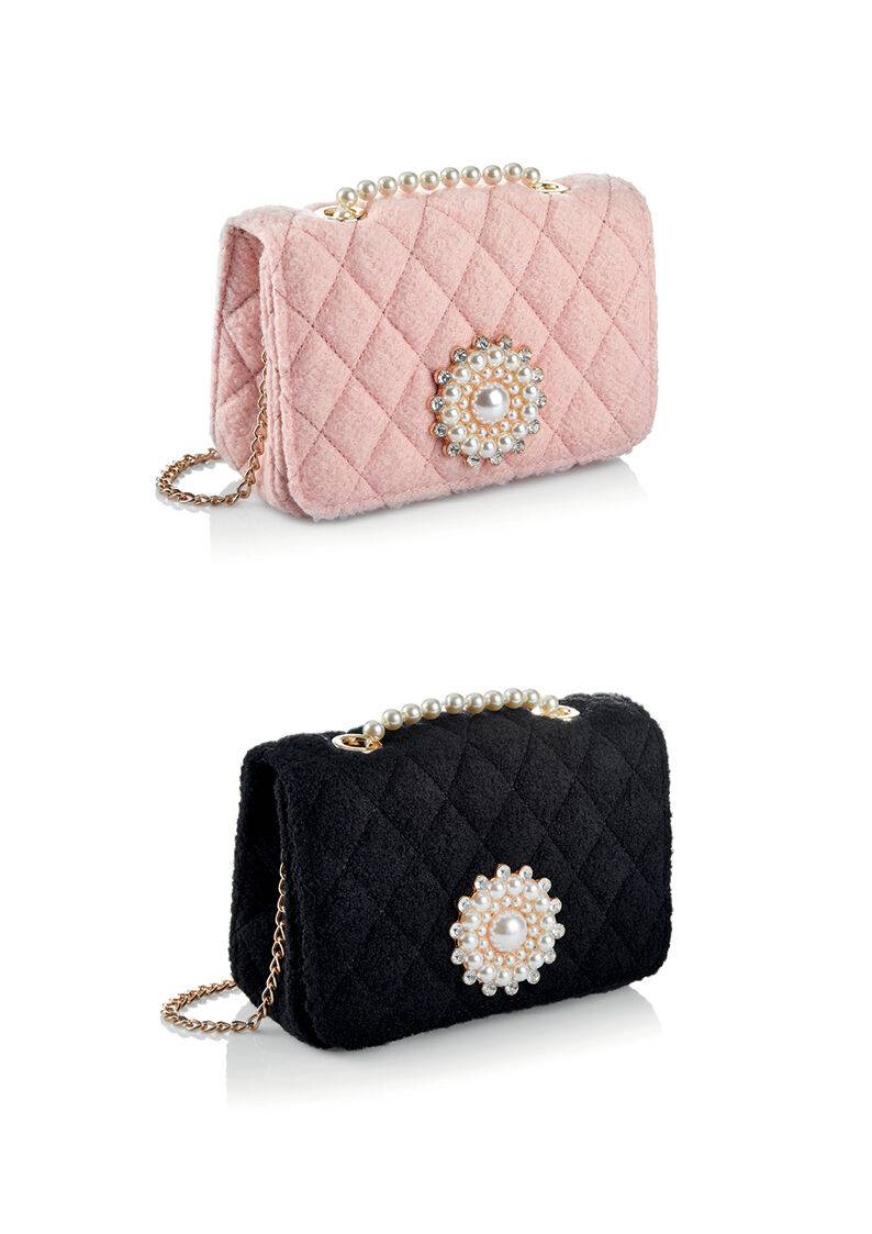 Ottaviani Borsa Gioiello Tessuto Cristalli,perle,bj,stra