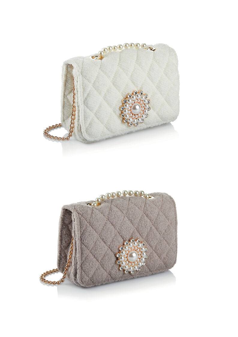 Ottaviani Borsa Gioiello Tessuto Cristalli,perle,bj,stra