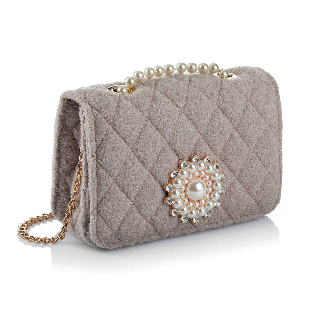 Ottaviani Borsa gioiello tessuto cristalli,perle,bj,stra