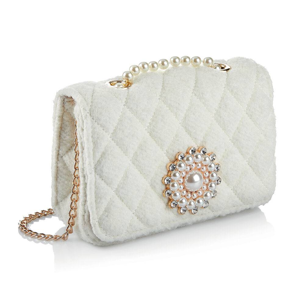 Ottaviani Borsa gioiello tessuto cristalli,perle,bj,stra