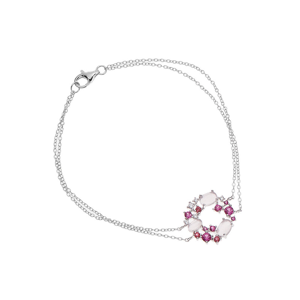Ottaviani Bracciale"albero Dei Sogni"arg.rod.con Zirconi