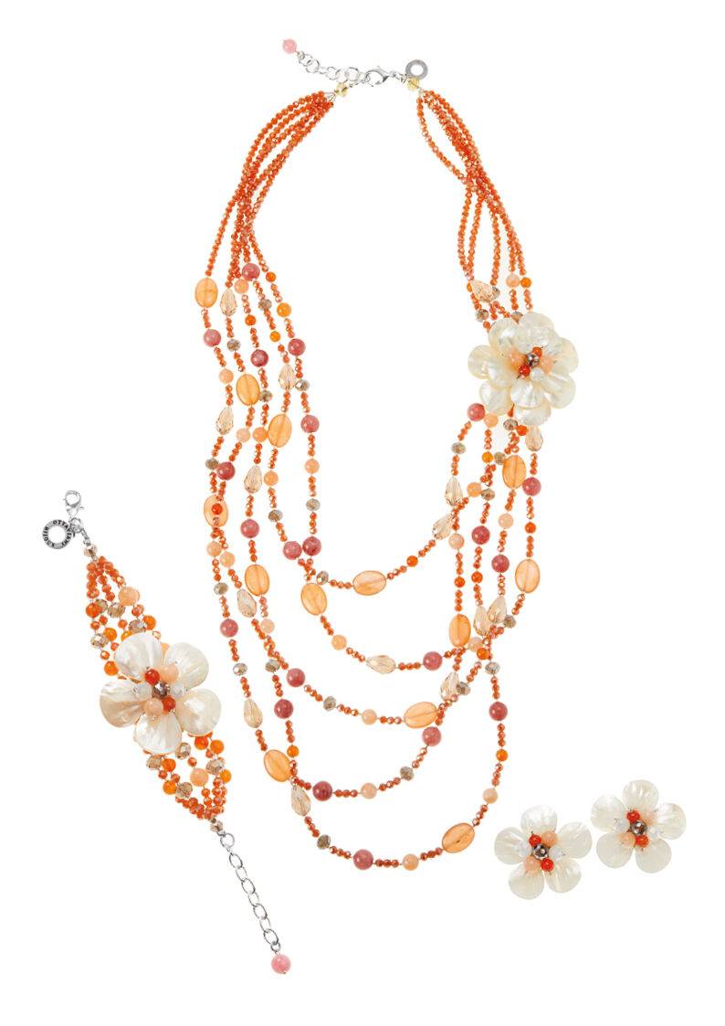 Ottaviani Bracciale Con Agata, Madreperla E Cristalli