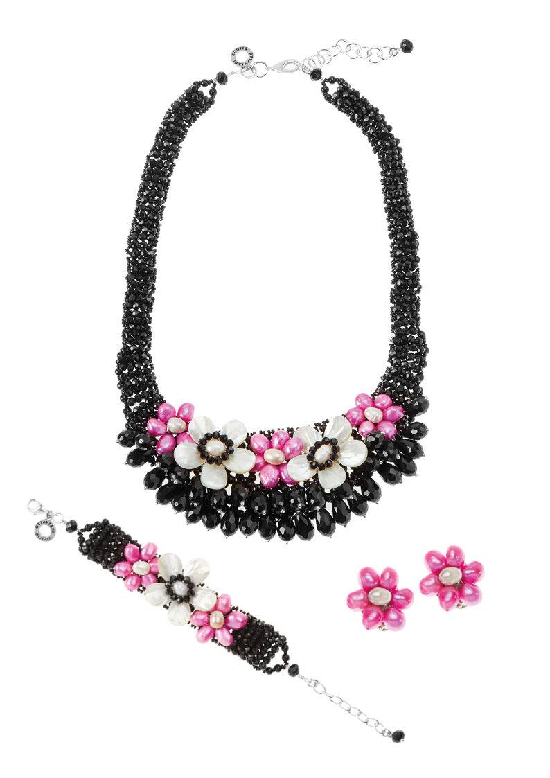 Ottaviani Bracciale Con Cristalli, Perle E Madreperla