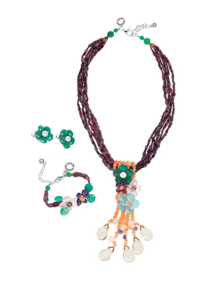 Ottaviani Bracciale Con Granata,amet.topazio Qu.rosa Cit