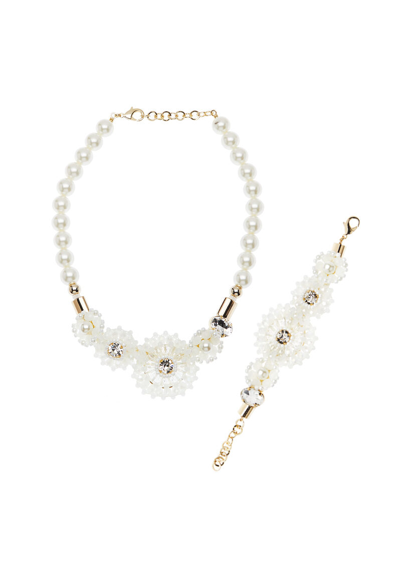 Ottaviani Bracciale Con Perle Bijoux,perline E Strass