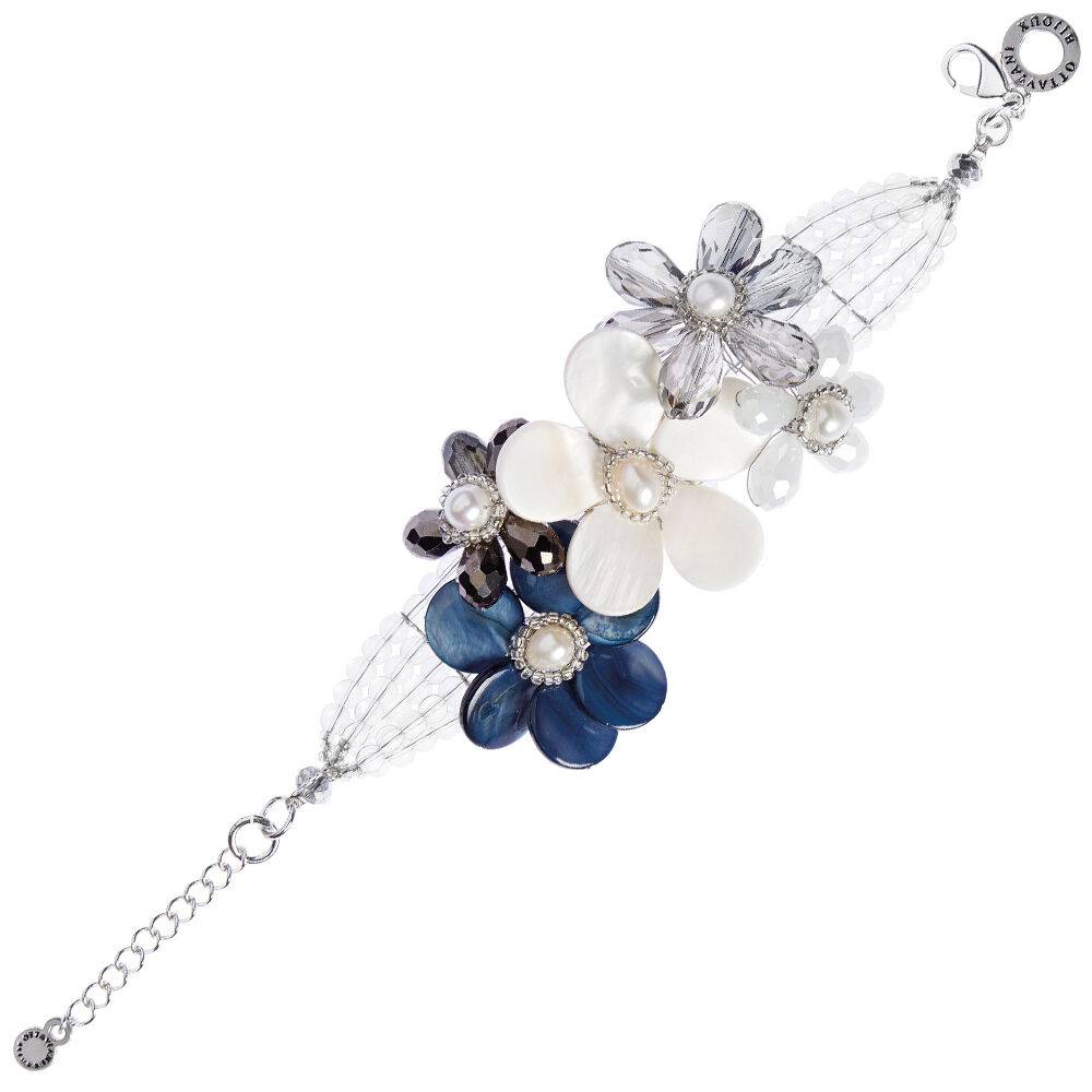 Ottaviani Bracciale con perle, madreperla e cristalli