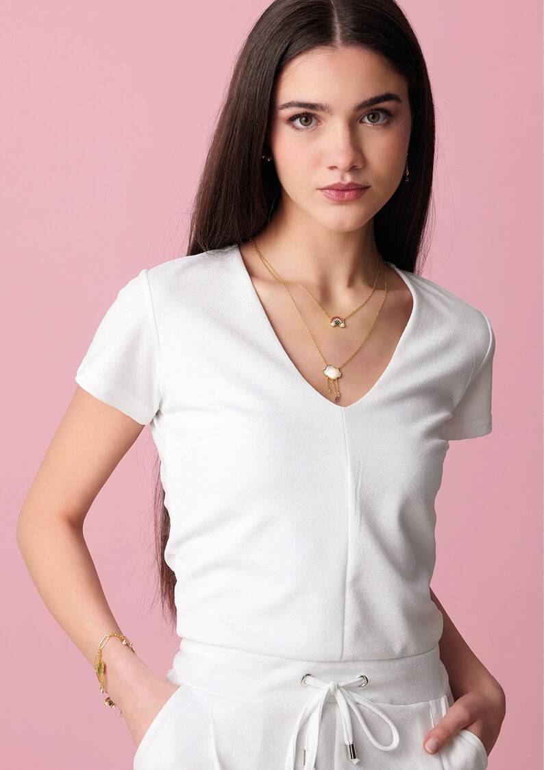 Ottaviani Bracciale Dorato Arcobaleno E Nuvoletta C/m.pe