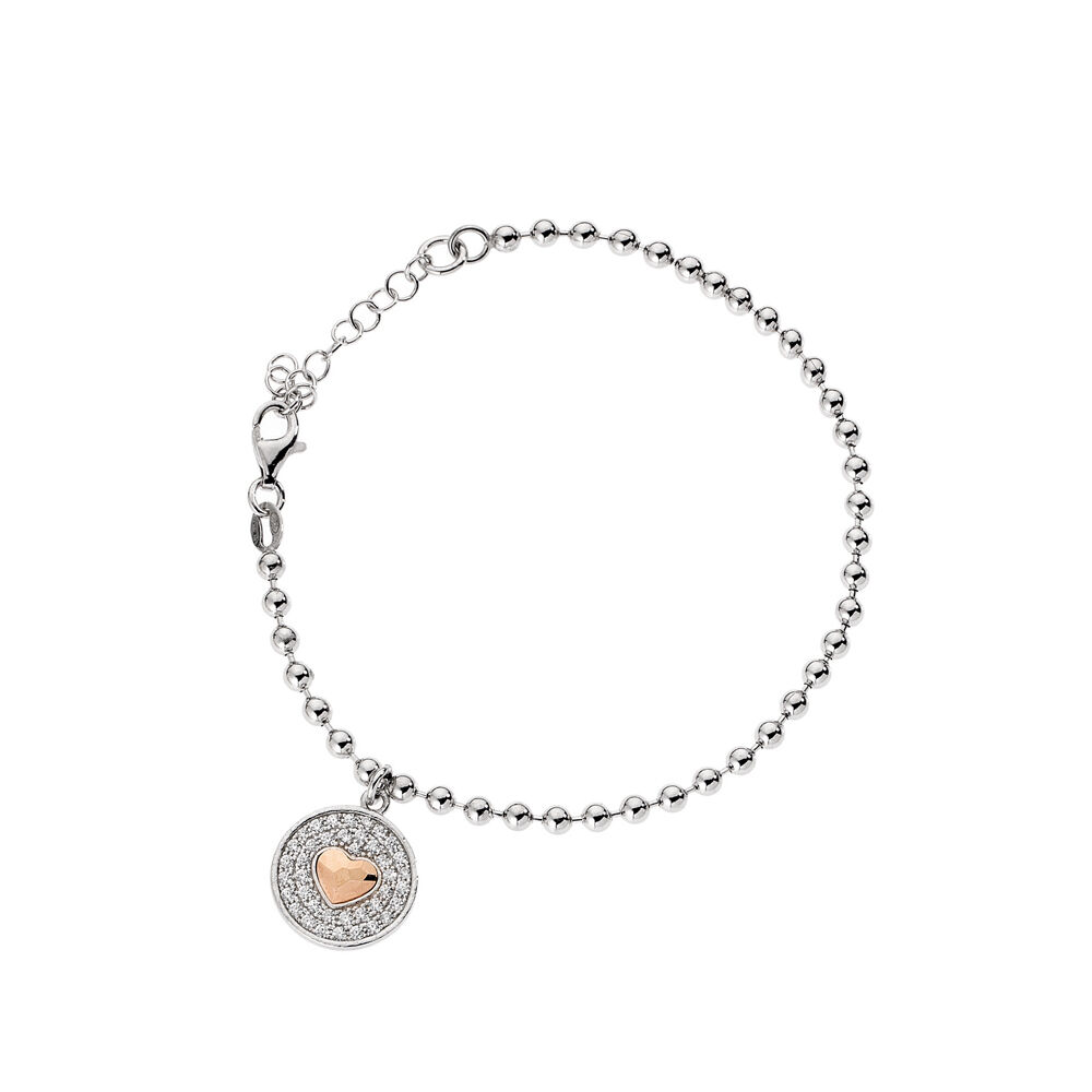 Ottaviani Bracciale"sogno innamorato"in arg c/zirconi