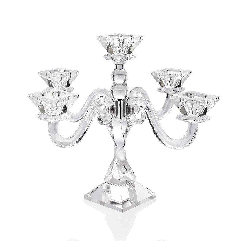 Ottaviani Candeliere in cristallo 5 fiamme 33x33x32 cm