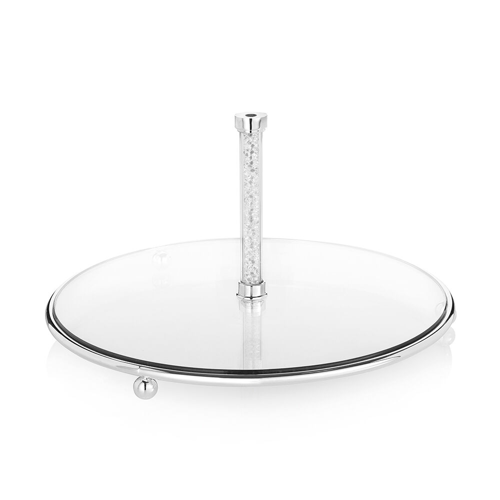 Ottaviani Centrotavola in met.argentato,vetro cristalli