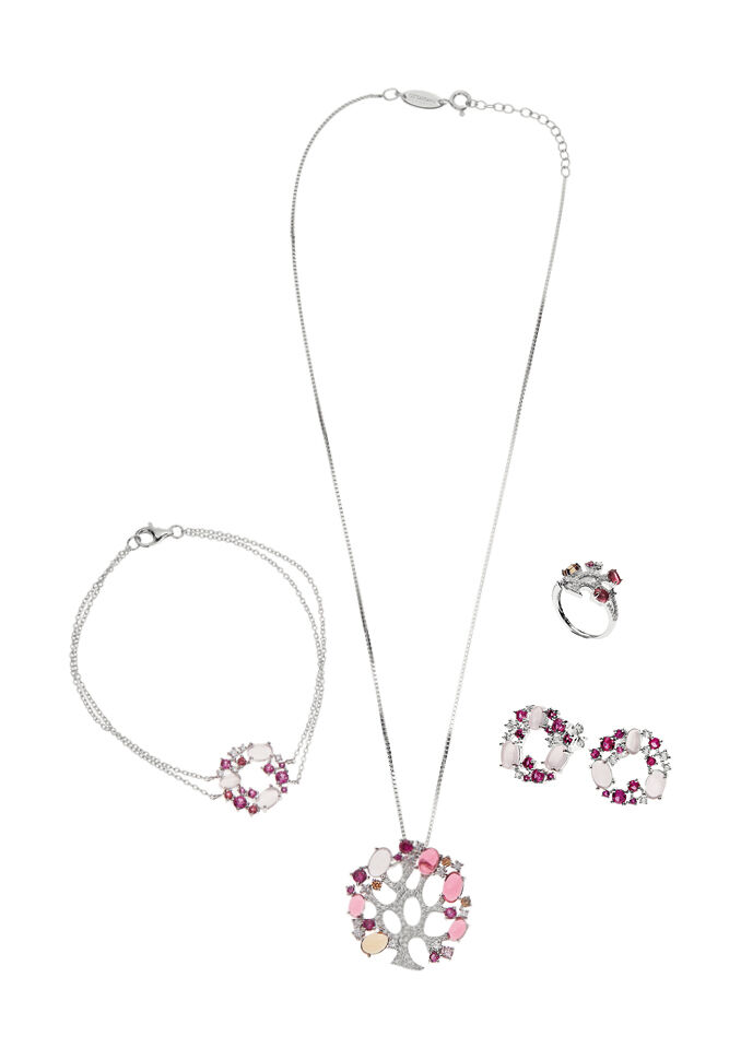 Ottaviani Collana"albero Dei Sogni" Arg Rod Con Zirconi