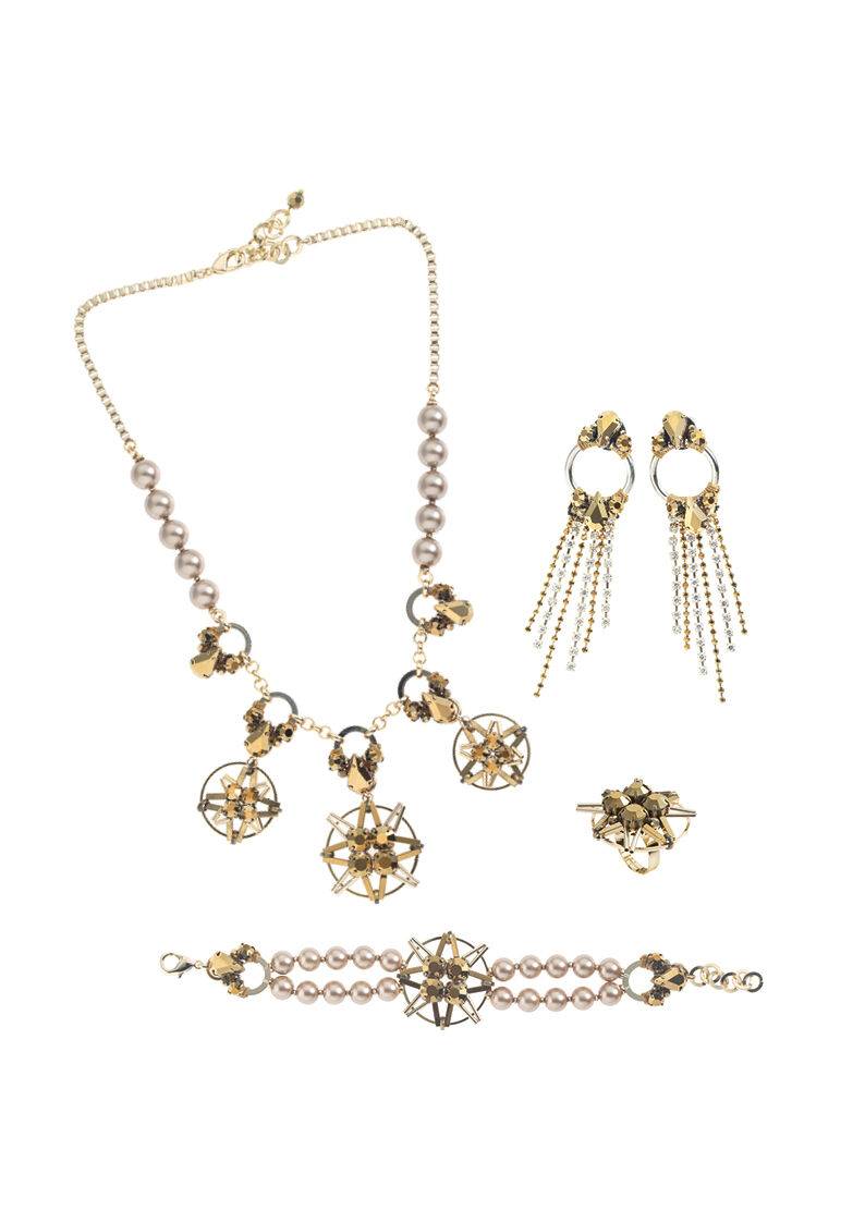 Ottaviani Collana Con Cristalli,perline E Perle Bijoux